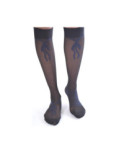 Mi bas Noeuds et Rayures Berthe Lycra 30
