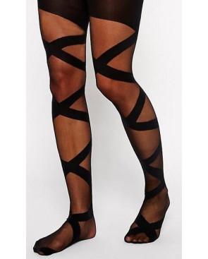 Collant bandes Croisées