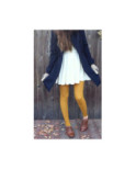 Collant HN sans pieds Moutarde opaque 80