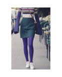 Collant HN sans pieds indigo opaque 80