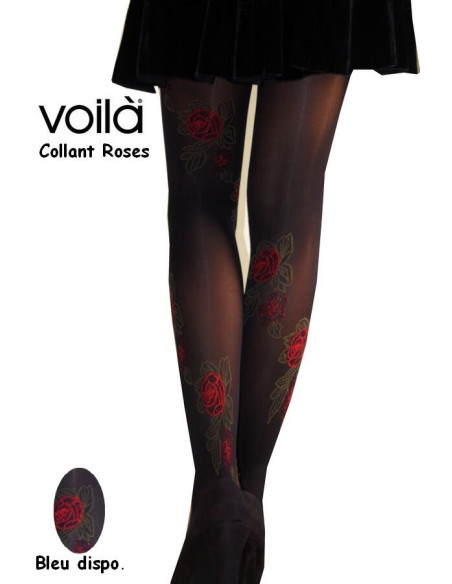 collant jolies Roses brillantes voilà