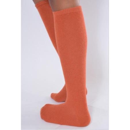 Mi bas LAine et cachemire Voilà orange