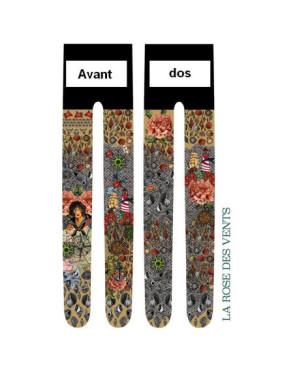 Collant Marieantoilette Rose des vents