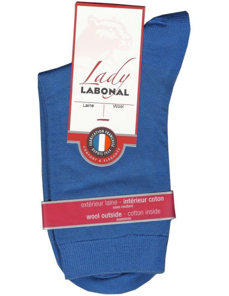 Chaussettes Labonal Laine intérieure coton bleu super hero