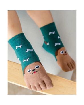 Chaussettes 5 doigts enfants Chiens os