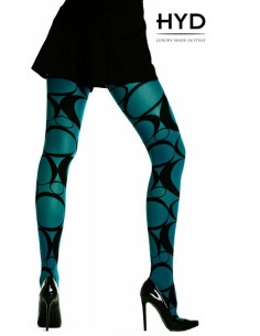 Collant Hyd Piper Jade motif vintage