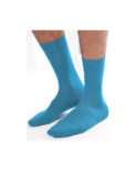Chaussettes coton Bleu lagon Homme