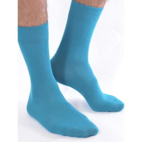Chaussettes coton Bleu lagon Homme