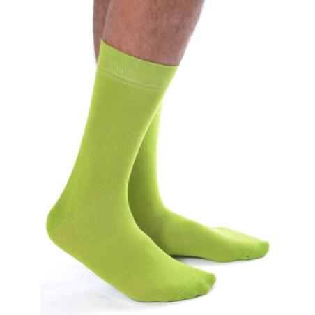 Chaussettes coton vert Fashy Homme