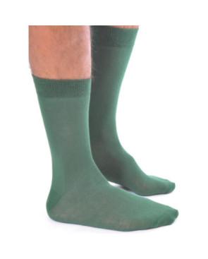 Chaussettes coton verts profond Homme