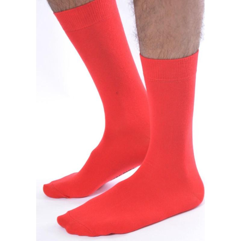 Chaussettes Coton Brique Homme