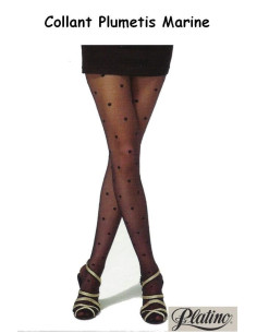 Collant Plumetis Patino noir 2