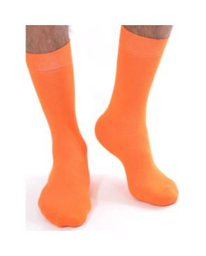Macahel Accueil Chaussettes Coton orange Homme