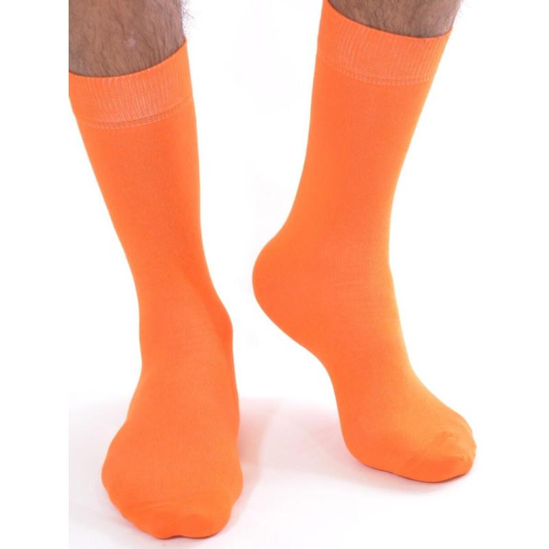 Chaussettes Coton orange Homme