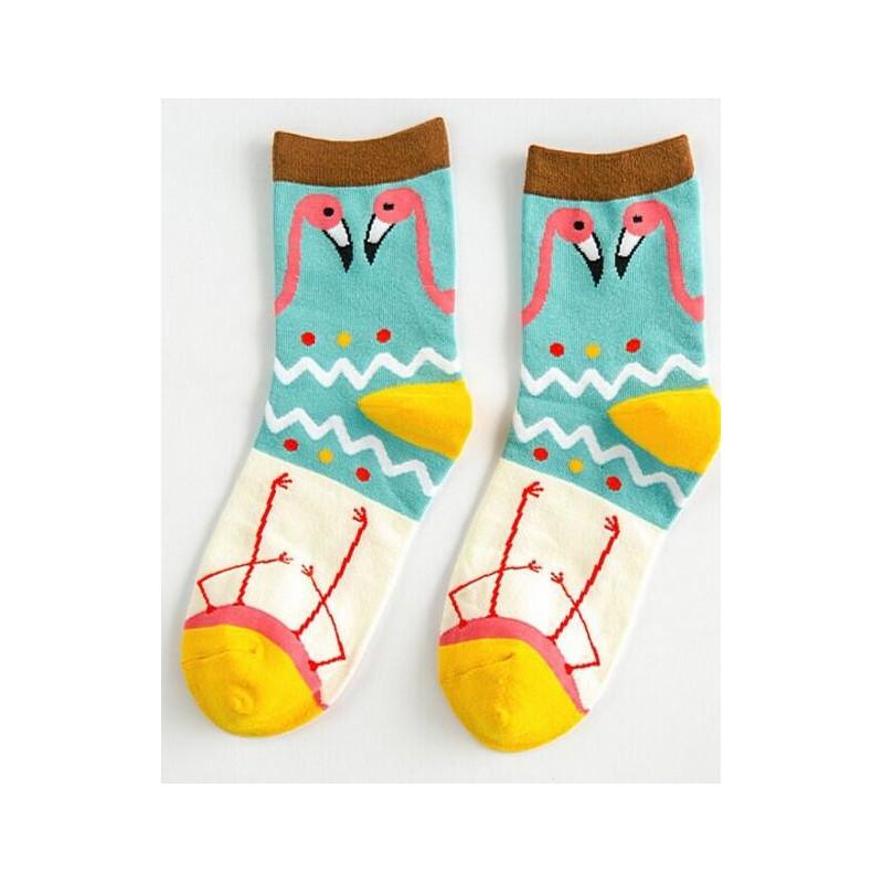 Chaussettes Flamant roses Rigolos
