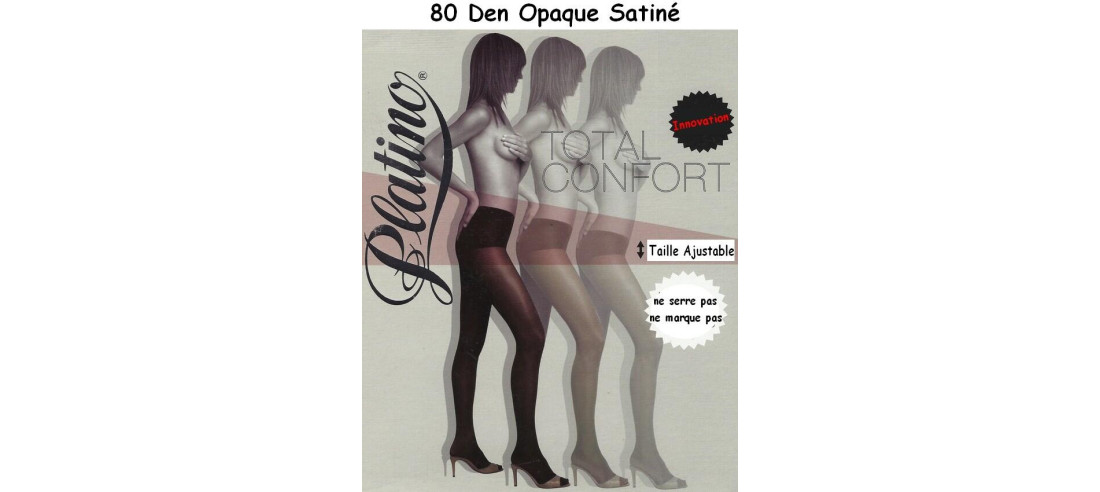 Collant Platino Taille Ajustable 80 Den