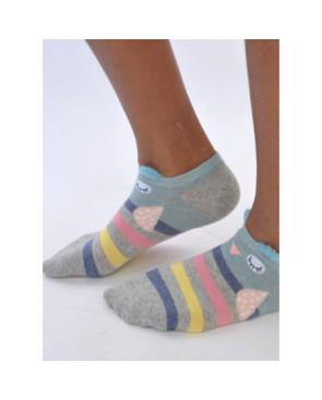  chaussettes chouettes sympas multi rayures