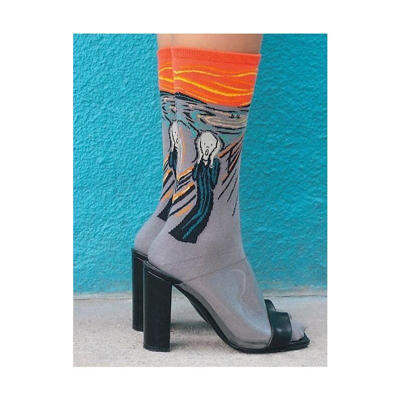 Boxer Fil d'ecosse et dentelle Moretta marron