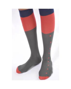Mi bas Berthe aux grands Pieds Opaque asymétrique Cubes délire