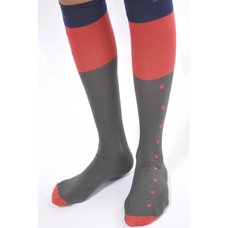 Boxer Fil d'ecosse et dentelle Moretta rouge