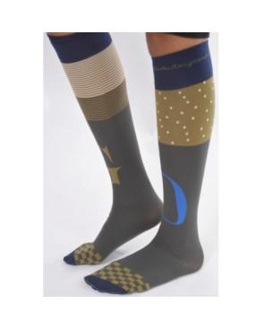 Mi bas Berthe aux Grands Pieds  Go asymétrique KAKI