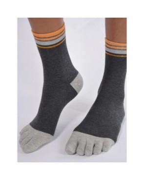 Chaussettes Antracithe 5 Doigts Gris