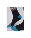 Chaussettes noires 5 doigts pieds Bleus