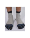Chaussettes Grises 5 Doigts Bleus