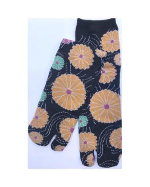 Chaussettes Japonaises à fleurs psychédéliques
