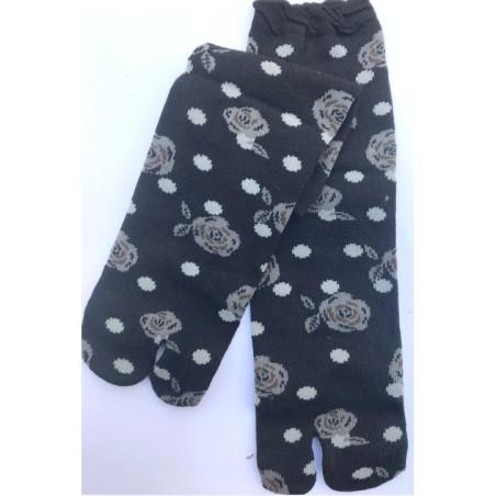 Chaussettes Japonaises Plumetis Fleuris