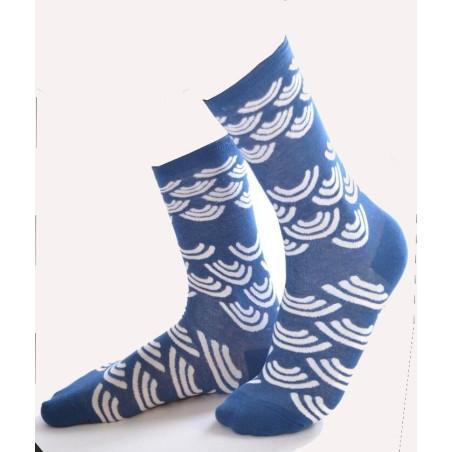 Collant laine et Cachemire Berthe aux grands Pieds Fushia Violet