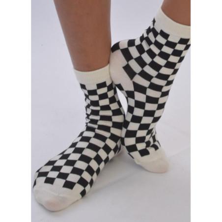 Chaussettes Carreaux bi colores