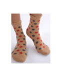 Chaussettes Non Comprimantes en Laine à Pois