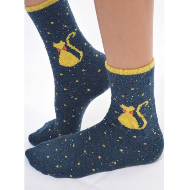 Chaussettes Laine Chats à noeud Pap