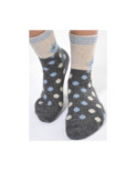 Chaussettes laine angora Pois et Chat