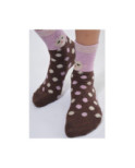 Chaussettes laine angora Pois et Chat