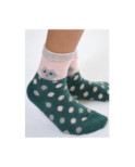 Chaussettes laine angora Pois et Chat