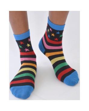 Chaussettes ludique Rayures étoilées