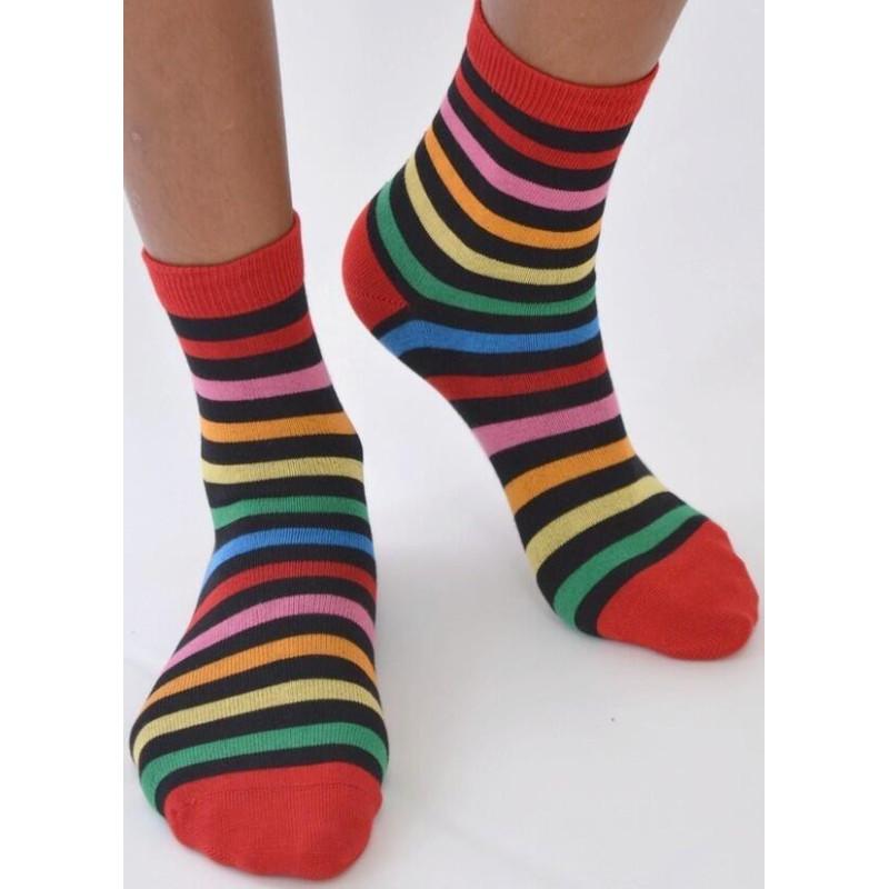 Chaussettes à rayures sympa