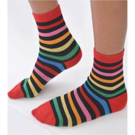 Chaussettes à rayures sympa