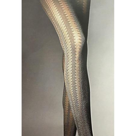 Collant à Striures chics Gris