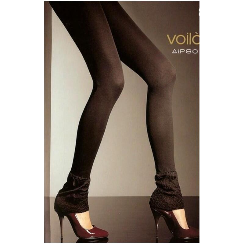 Collant Sans Pieds effet tulipe