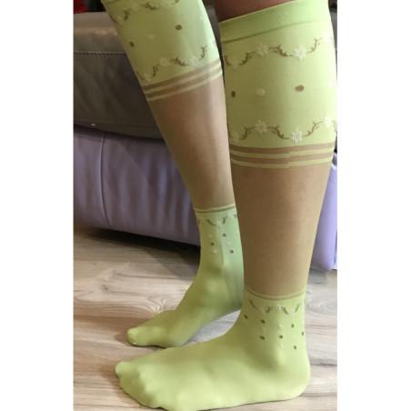 Mi bas Fleuri Tendance
