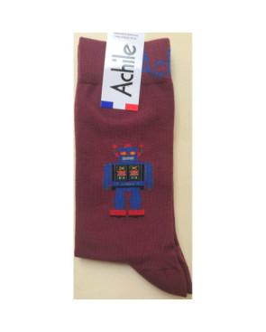 Chaussettes Achile homme robot rigolot