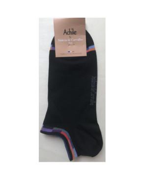 Socquette Achile basique noir pour homme