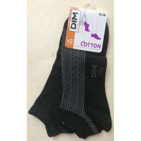 socquette dim basic coton style noir