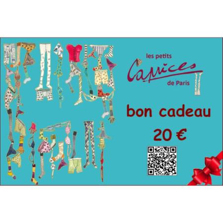 carte cadeaux Boutique Caprices 20 euros