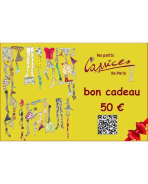 Les Petits Caprices Idées Cadeaux Carte cadeaux 50 Euros Caprices