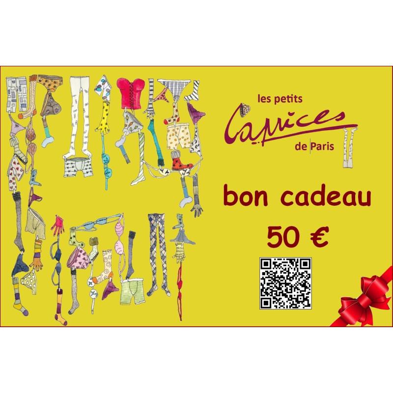 Carte cadeaux 50 Euros Caprices