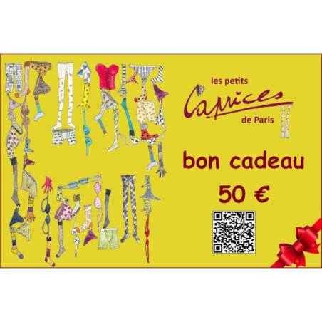 Les Petits Caprices Idées Cadeaux Carte cadeaux 50 Euros Caprices